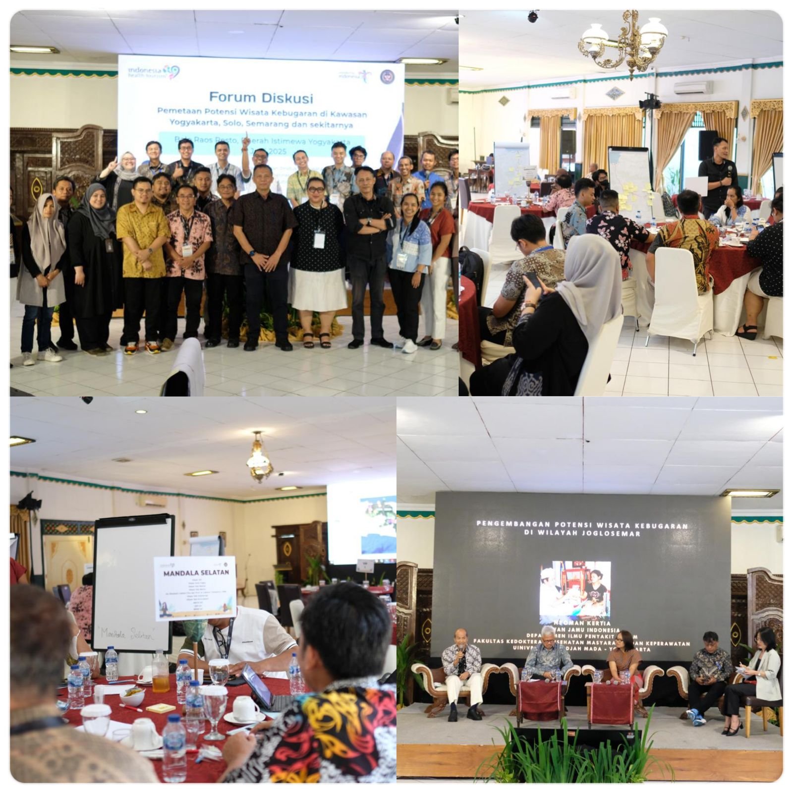 Menghadiri Forum Diskusi Pemetaan Potensi Wisata Kebugaran di Kawasan Yogyakarta, Solo, Semarang, dan sekitarnya