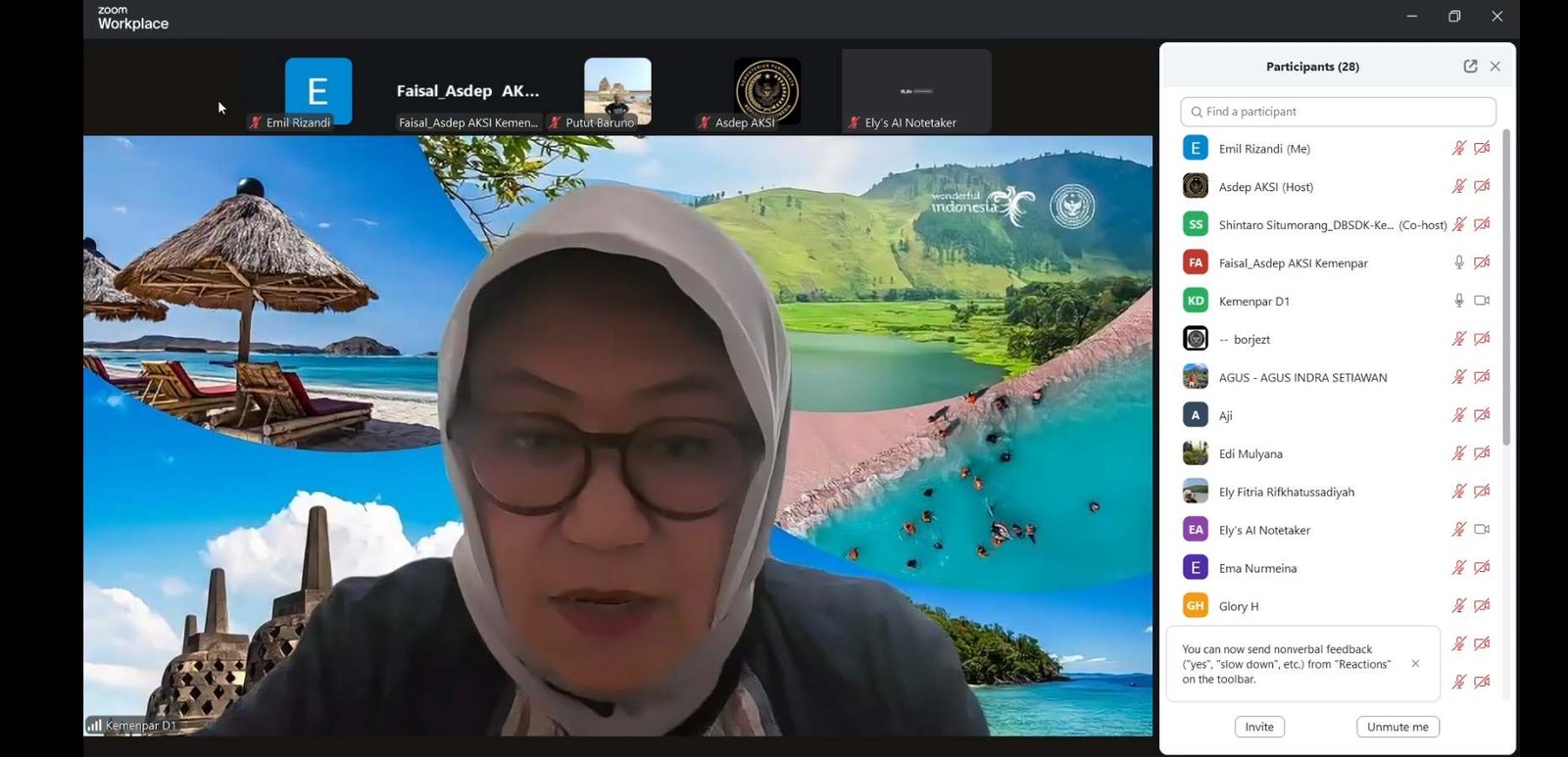 Laporan Rapat Pembahasan Insentif PPh 21 DTP untuk Pekerja Sektor Pariwisata