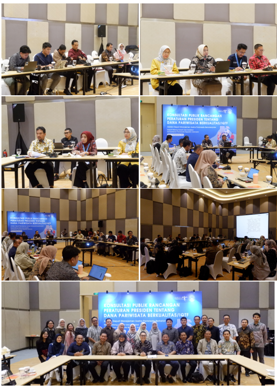 Konsultasi Publik dan Rapat Panitia Antar Kementerian ttg RPerpres Dana Pariwisata Berkualitas (IQTF)