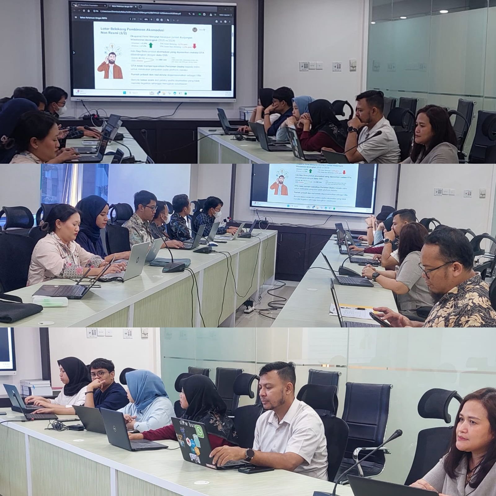 Rapat Audiensi terkait Data Proyek di Dashboard Pelaporan OSS