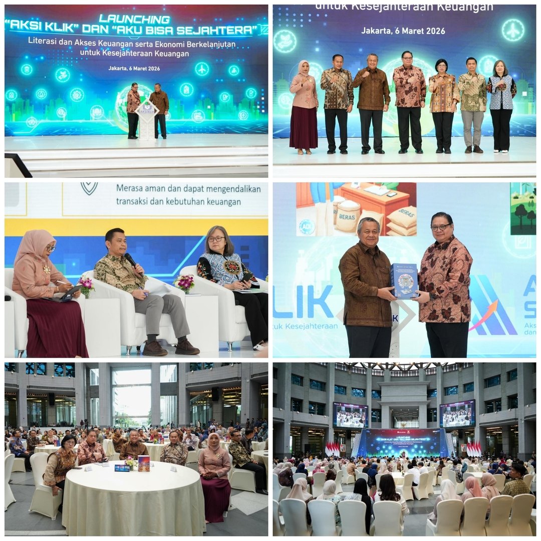Laporan Menghadiri kegiatan Aksi Kuatkan Kuatkan Literasi dan Inklusi Keuangan untuk Kesejahteraan (Aksi KLIK) dan kick-off Gerakan AKU BISA Sejahtera (Akses Keuangan melalui Business Matching dan Literasi untuk Kesejahteraan Keuangan),
