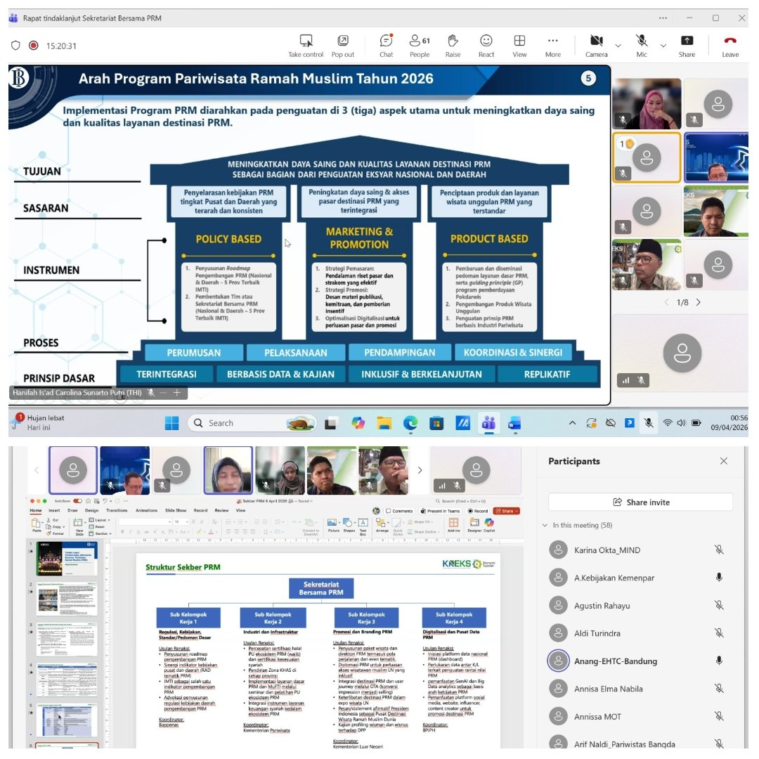 Rapat Koordinasi Tindak Lanjut Pembentukan Sekretariat Bersama Pariwisata Ramah Muslim
