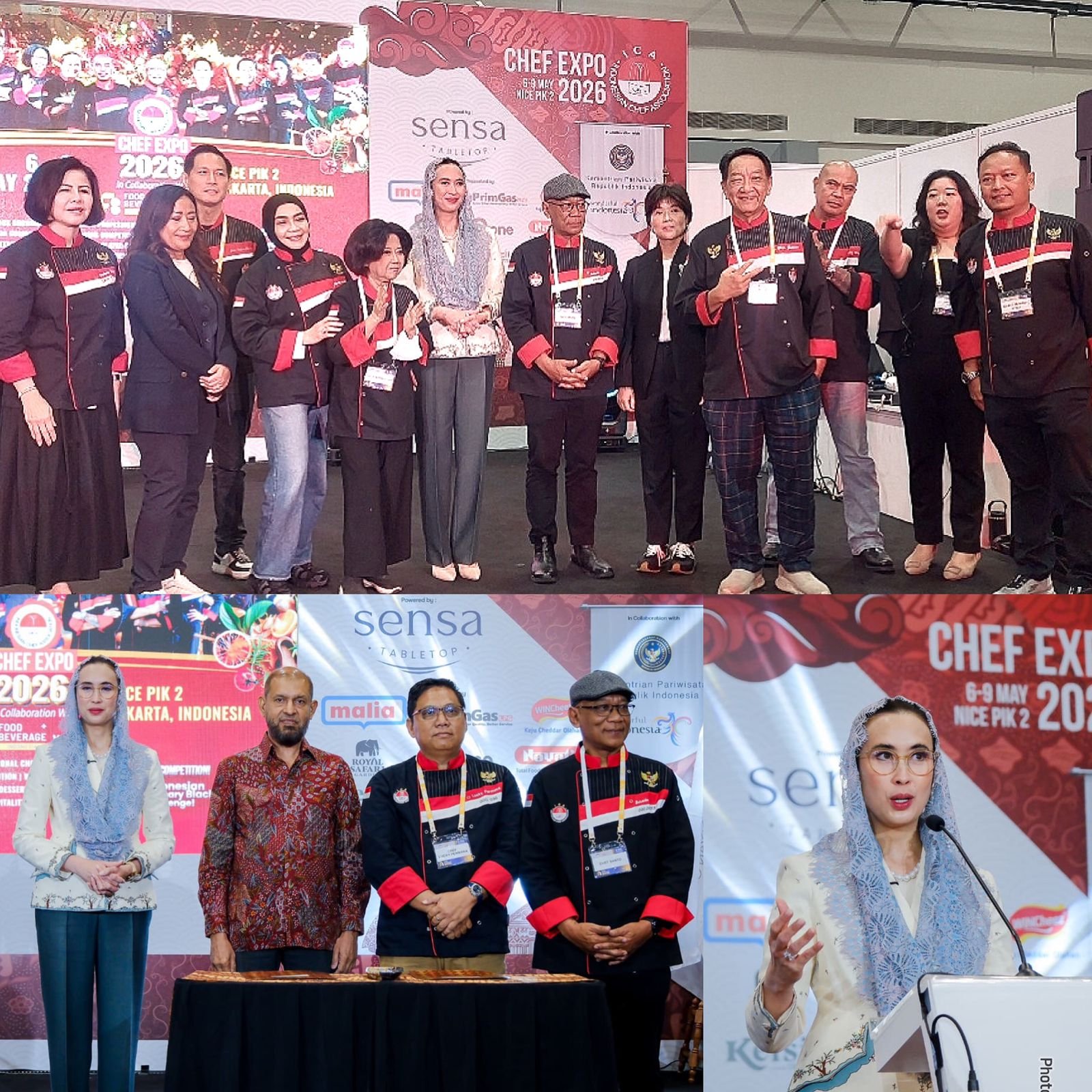 1. Penandatanganan MoU antara Indonesian Chef Association (ICA) dan CrescentRating  2. Sambutan Menteri Pariwisata sekaligus membuka secara resmi Chef EXPO 2026