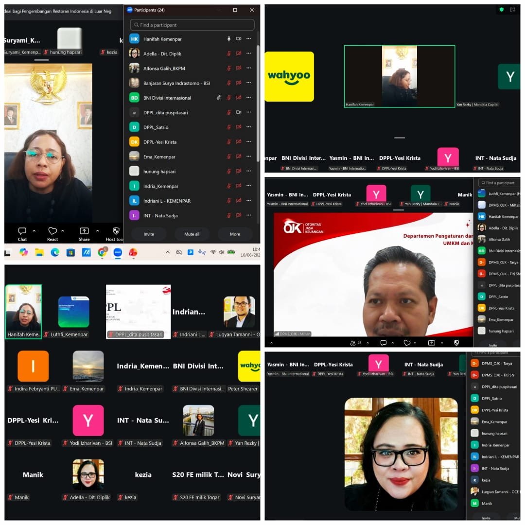 Diskusi Kelompok Terpumpun : Regulasi dan Kebijakan Pendanaan yang Ideal bagi Pengembangan Restoran Indonesia di Luar Negeri
