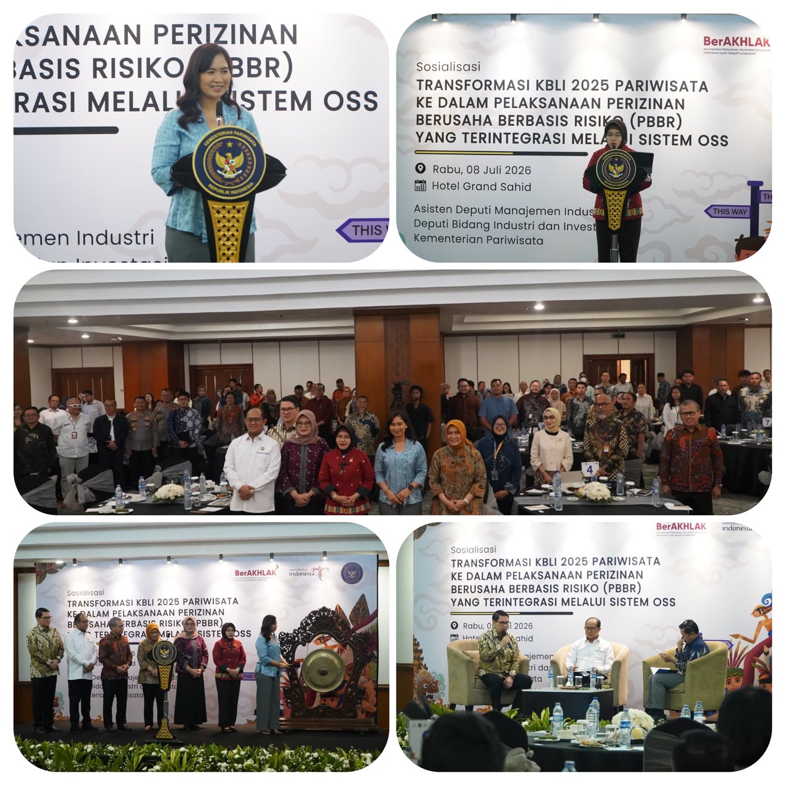 Sosialisasi Transformasi KBLI Pariwisata 2025 ke dalam Pelaksanaan Perizinan Berusaha Berbasis Risiko (PBBR) yang terintegrasi melalui sistem OSS