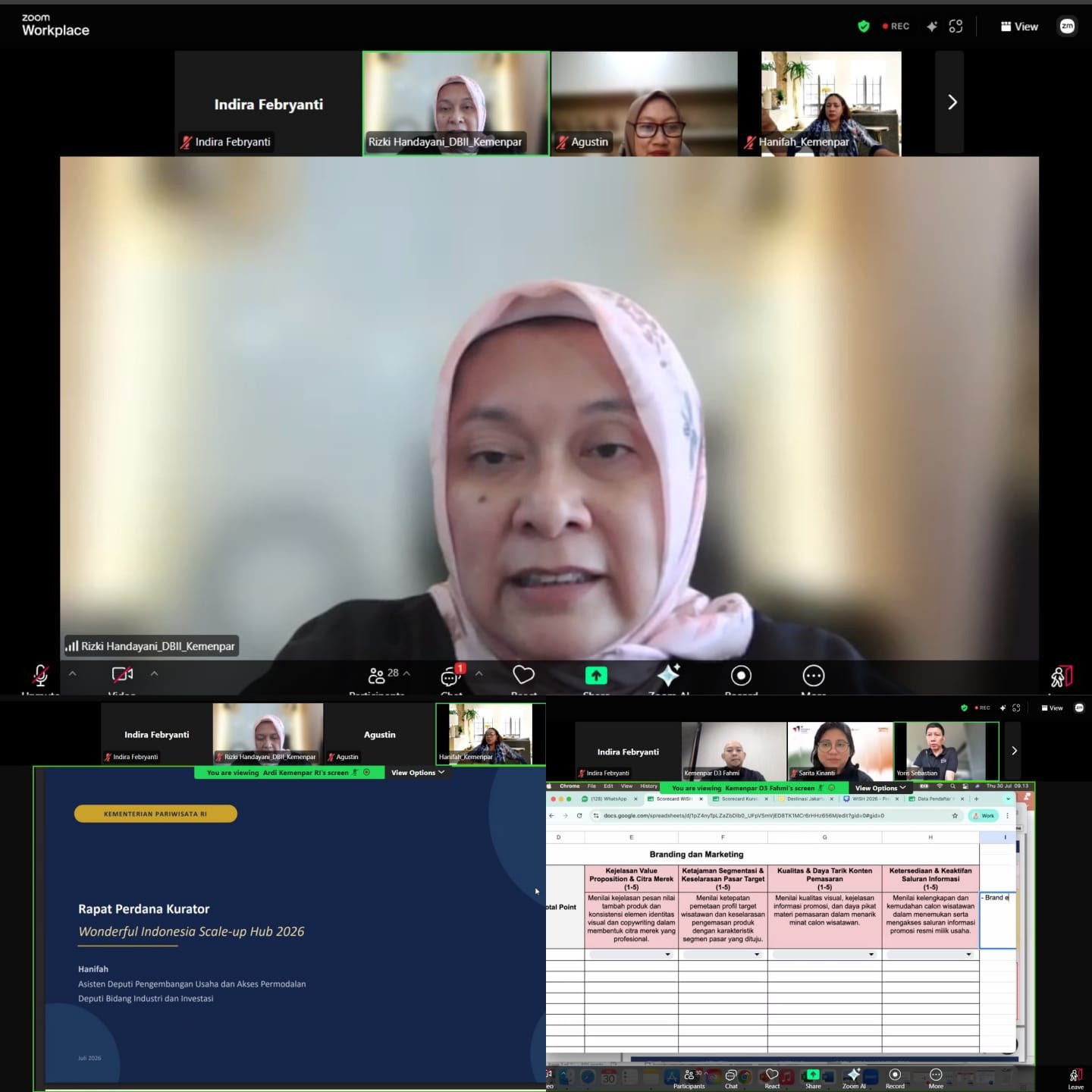 Rapat Perdana Kurator pada Program Wonderful Indonesia Scale-up Hub (WISH) 2026
