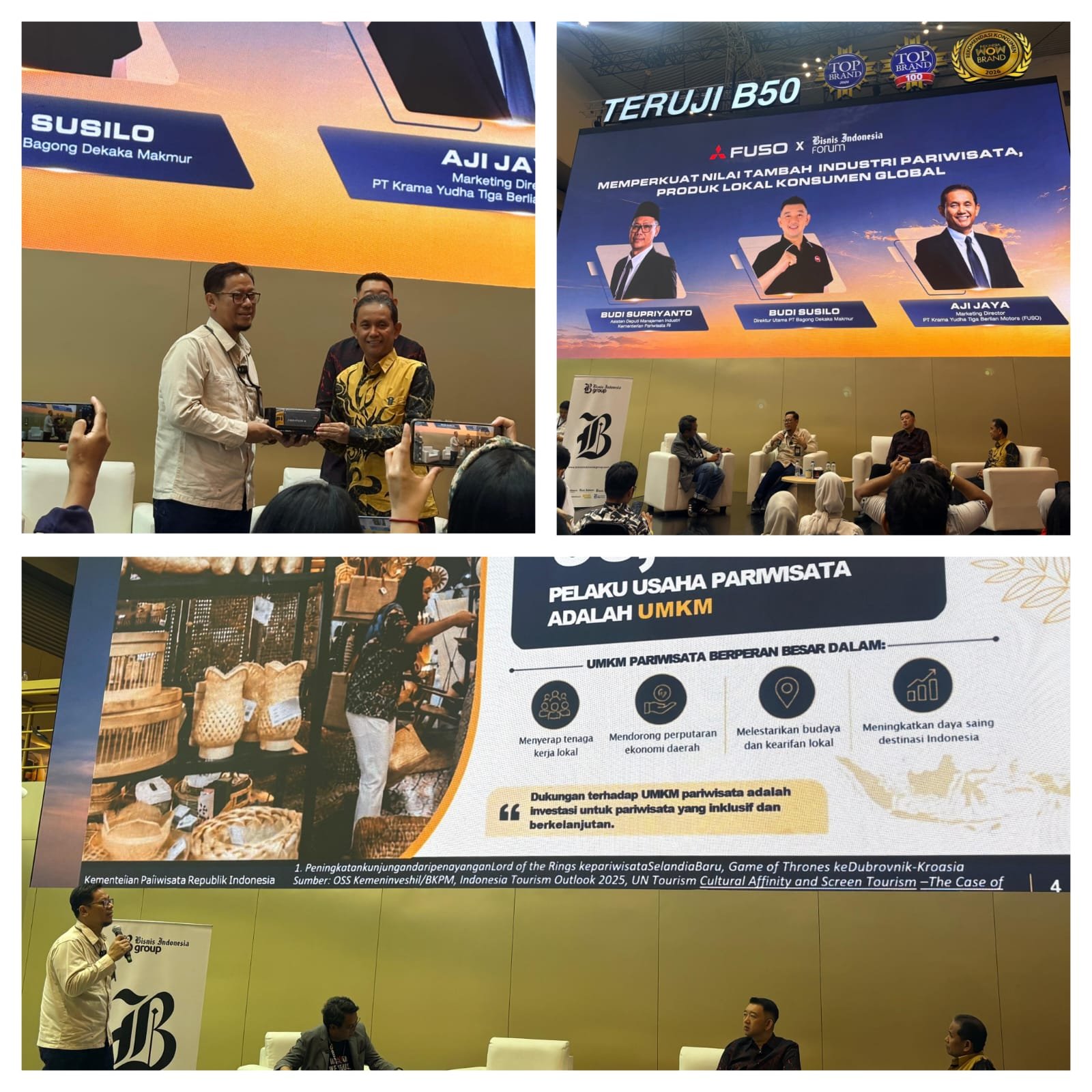 Laporan Pelaksanaan Kegiatan Bisnis Indonesia Forum x FUSO "Memperkuat Nilai Tambah Industri Pariwisata, Produk Lokal Konsumen Global"