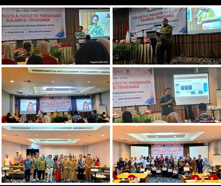 Pendampingan Bimbingan Teknis Tata Kelola Industri Pariwisata dan Pengawasan Usaha Pariwisata Hotel dan Bar Berbasis Risiko Provinsi Sulawesi Tenggara Tahun 2026