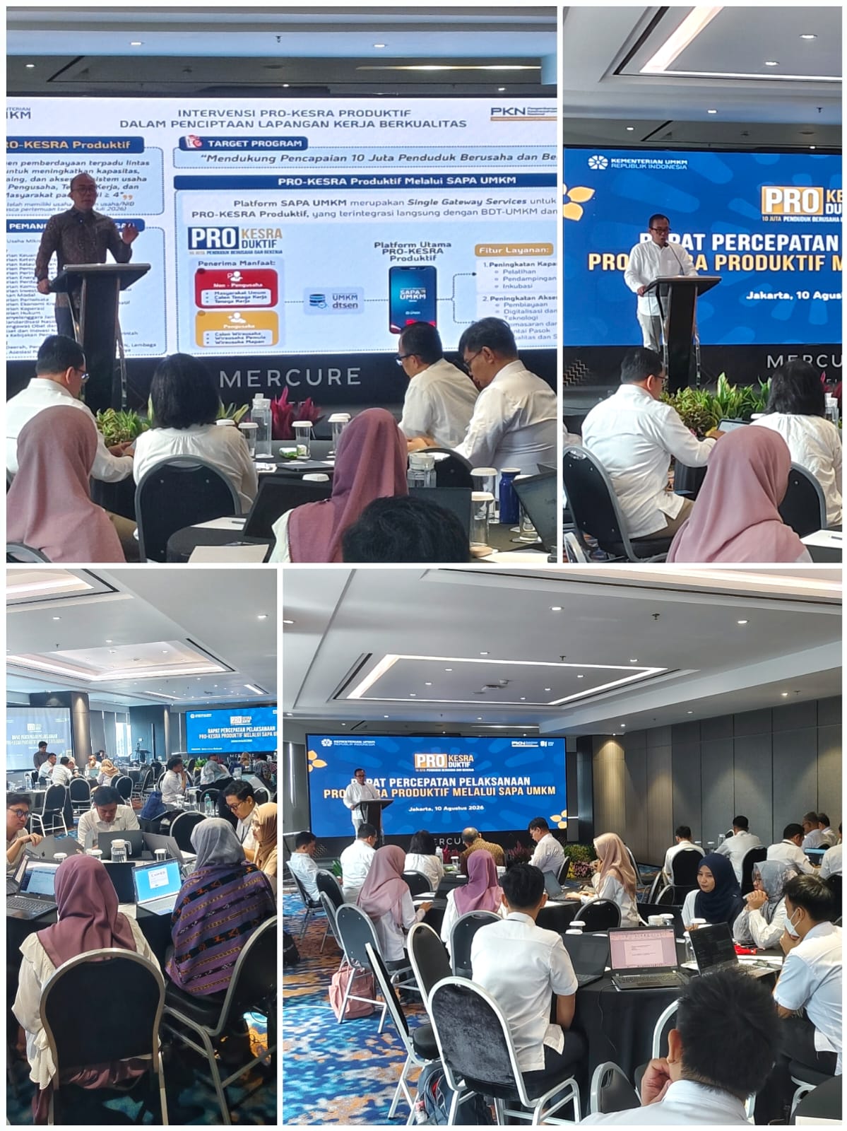 Rapat Percepatan Pelaksanaan Program Kesejahteraan Rakyat (PRO-KESRA) Produktif melalui SAPA UMKM