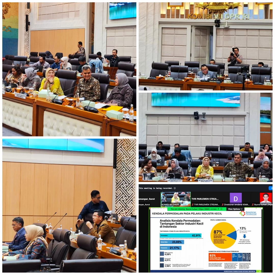 Rapat Dengar Pendapat (RDP) Bersama Panja Komisi VII DPR RI Tentang Akses Pembiayaan UMKM dan Ekonomi Kreatif